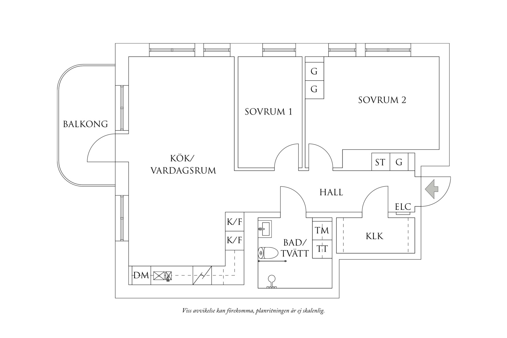 Planritning 1 Hedtångsvägen 5B