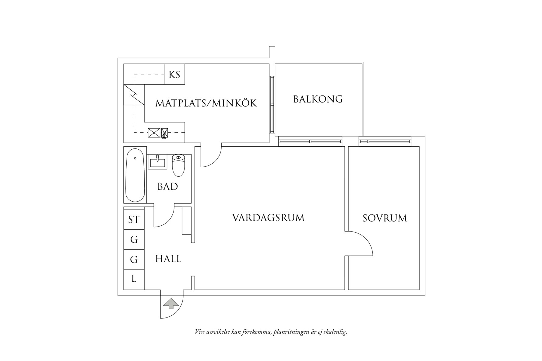 Planritning 1 Andra Långgatan 32