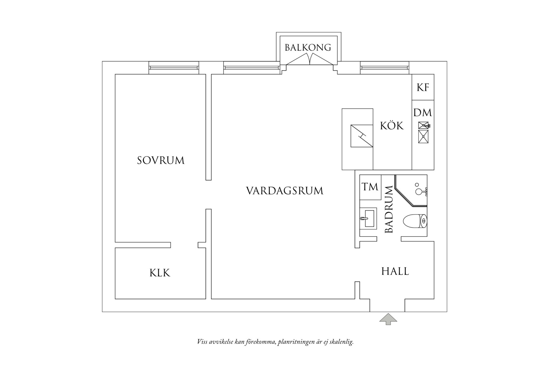Planritning 1 Kallebäcksvägen 17A