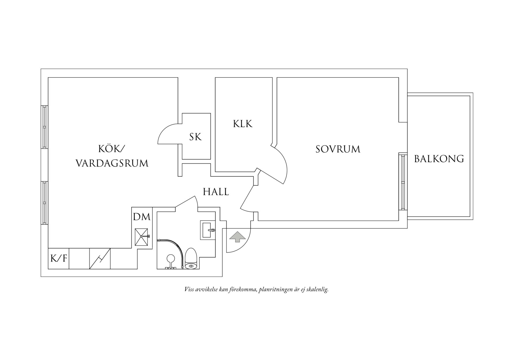 Planritning 1 Eklandagatan 54A