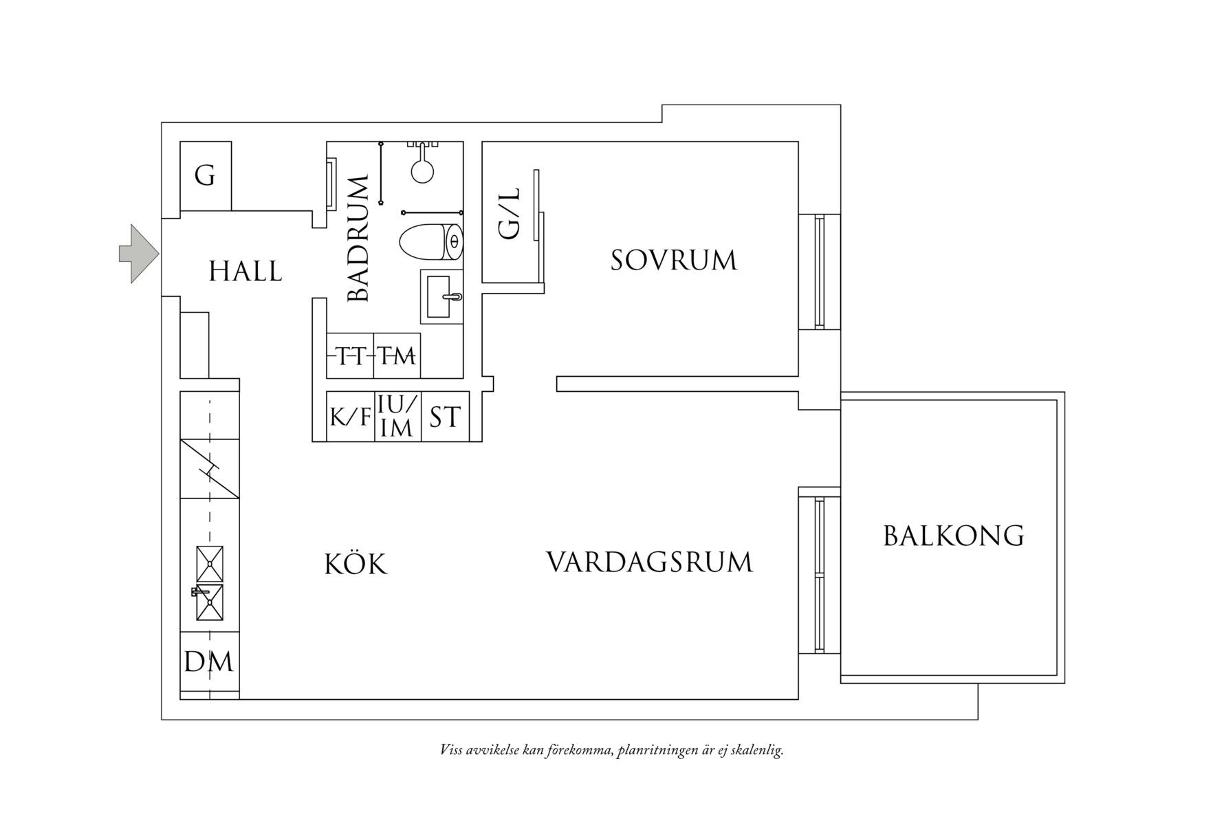 Planritning 1 Uggleberget 24