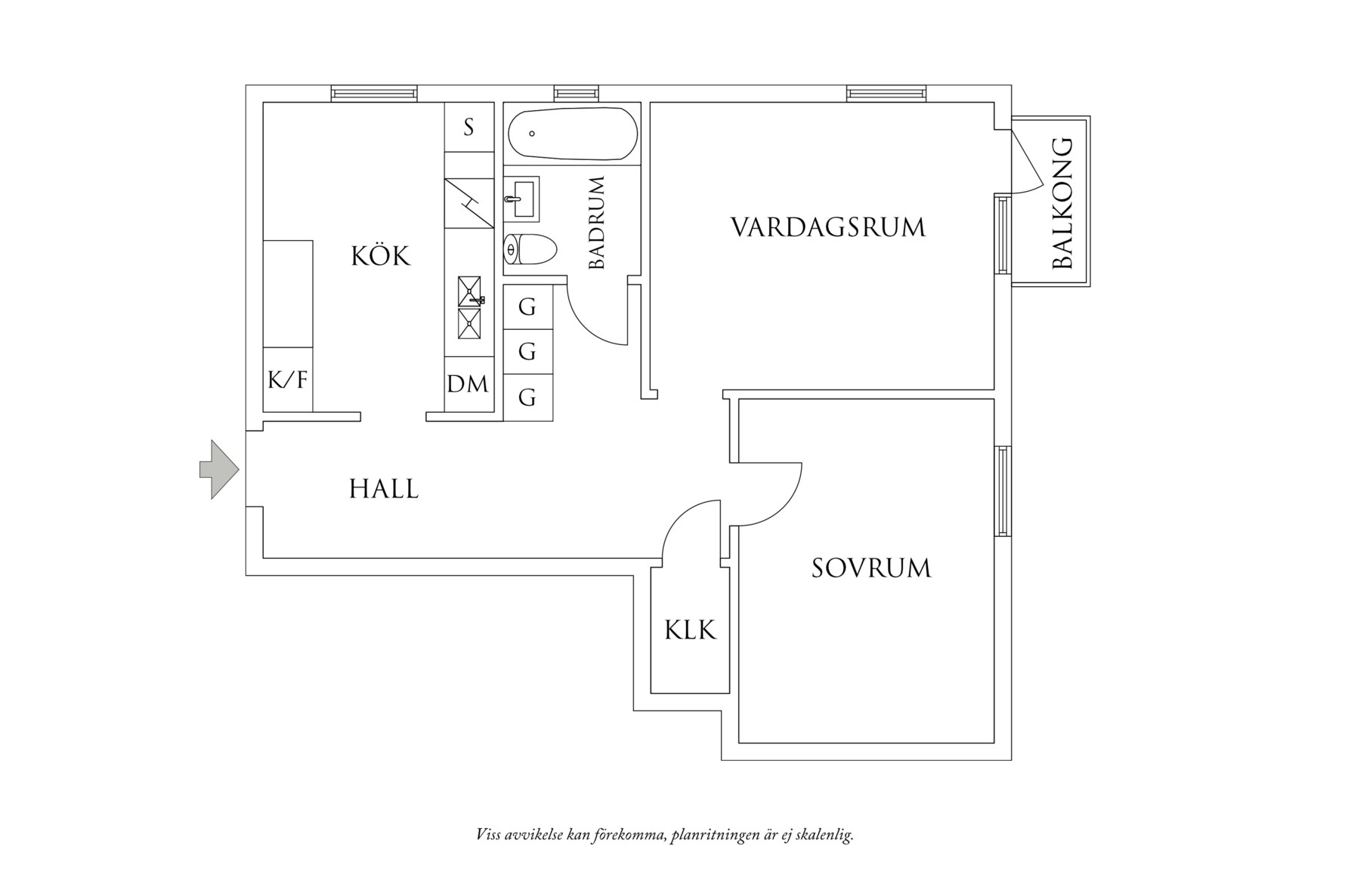 Planritning 1 Falkenbergsgatan 13A