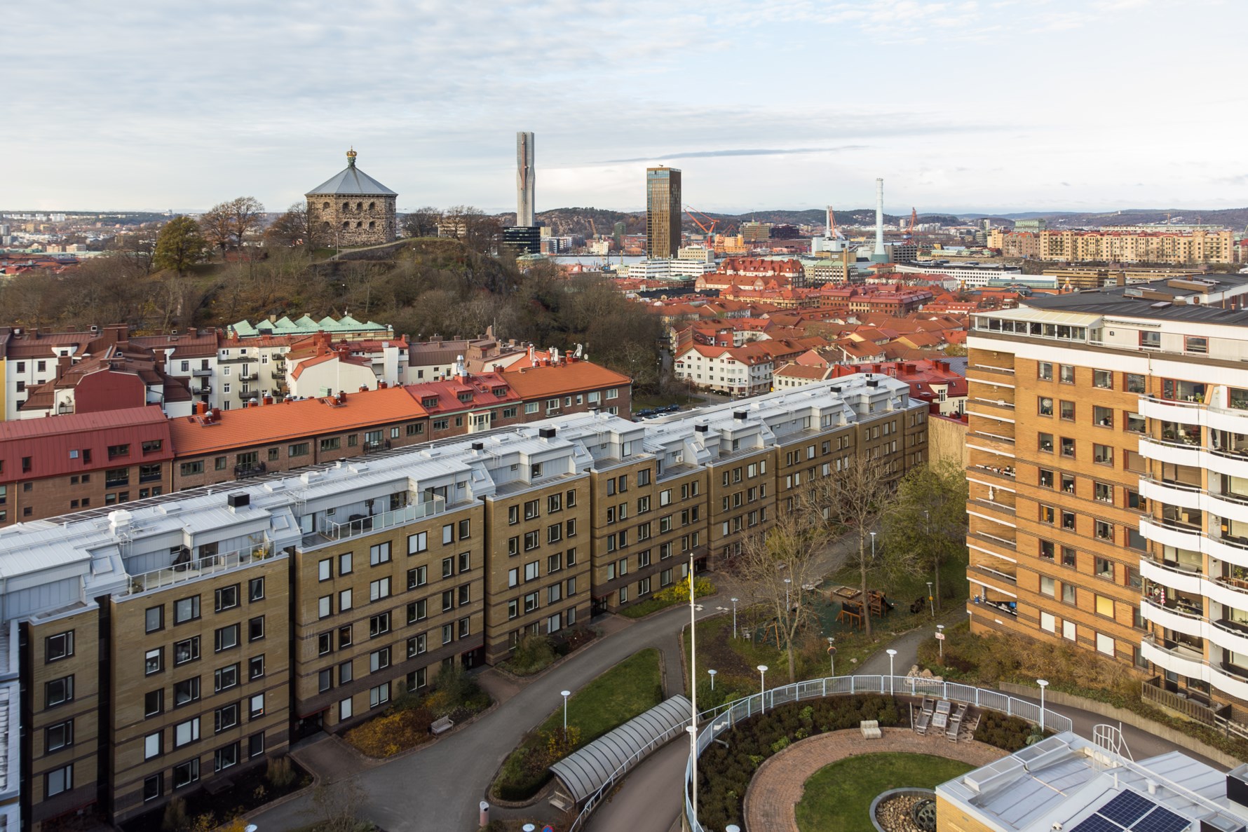 En lugn innergårdsmiljö mitt i centrum