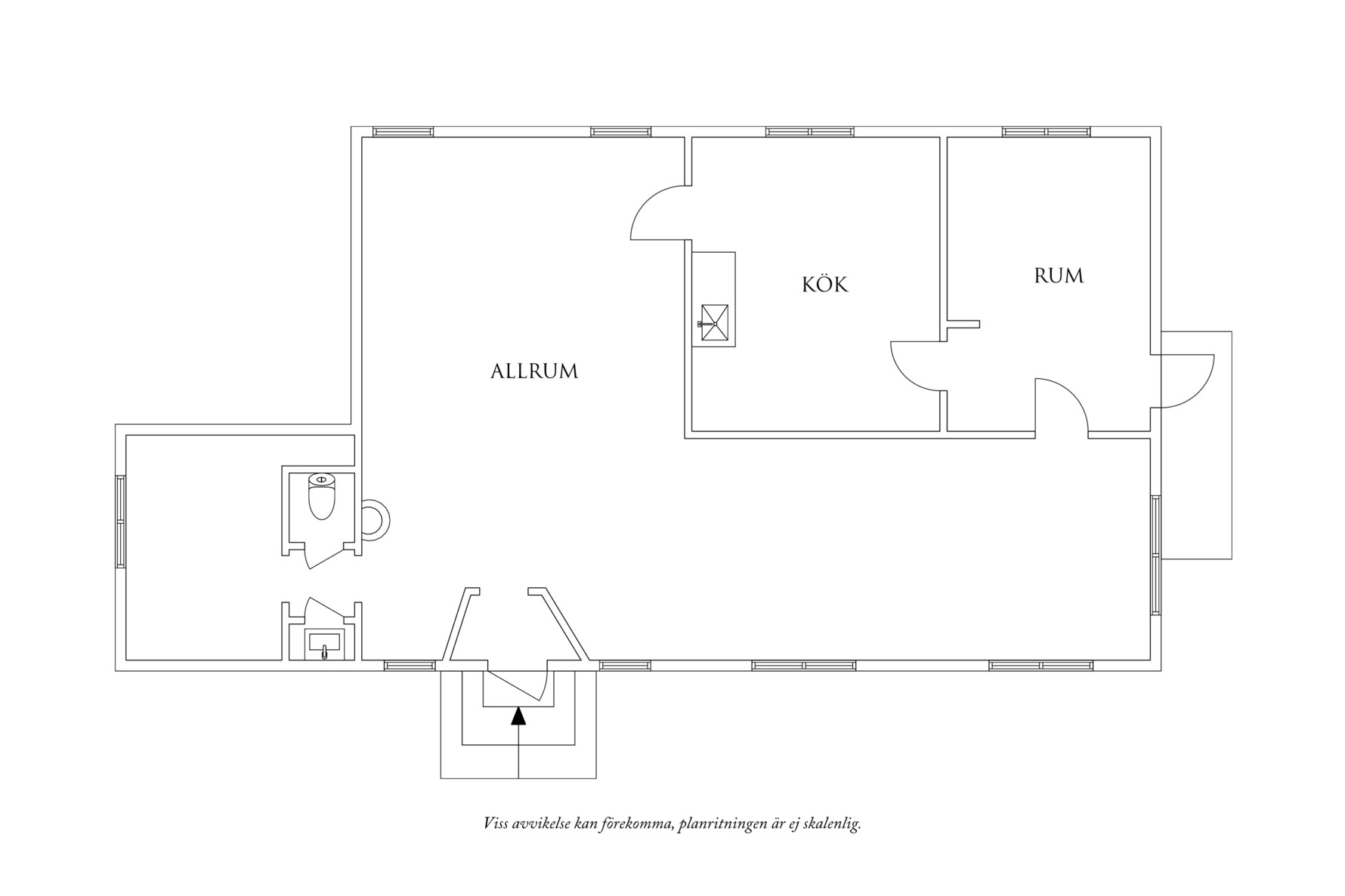 Planritning 1 Lerumsvägen 29A