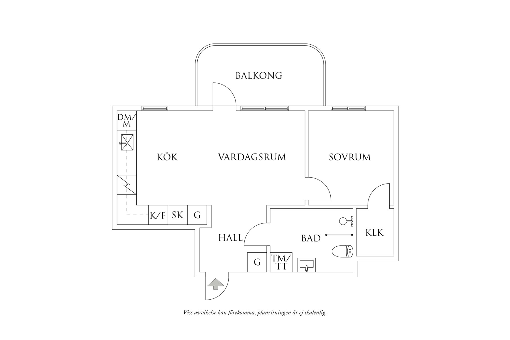 Planritning 1 Hedtångsvägen 5A