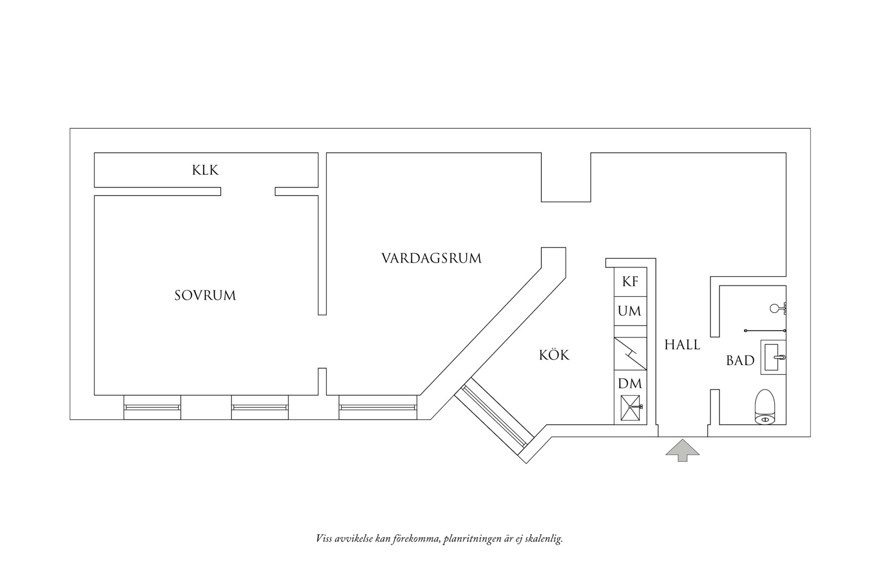 Planritning 1 Götabergsgatan 11B