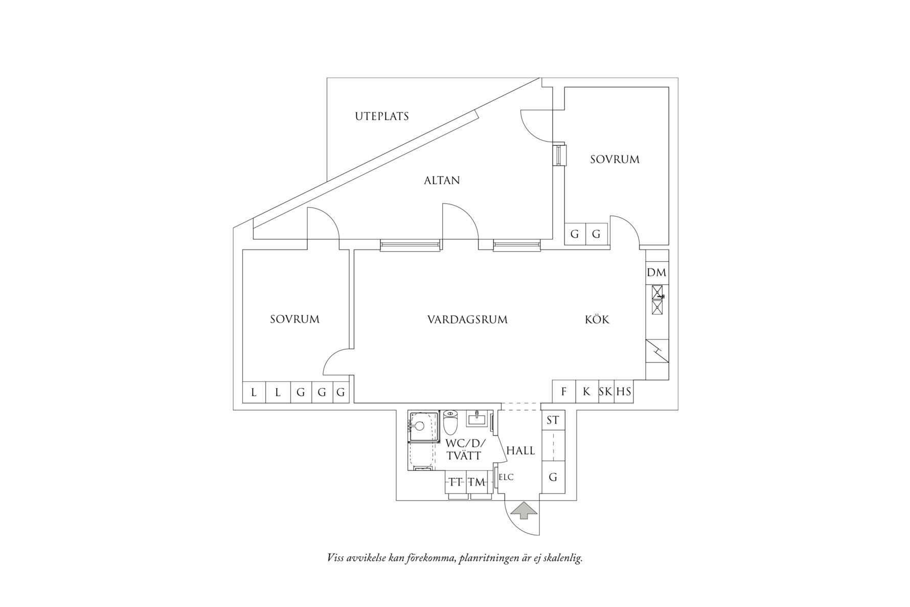 Planritning 1 Kvarnbygatan 31