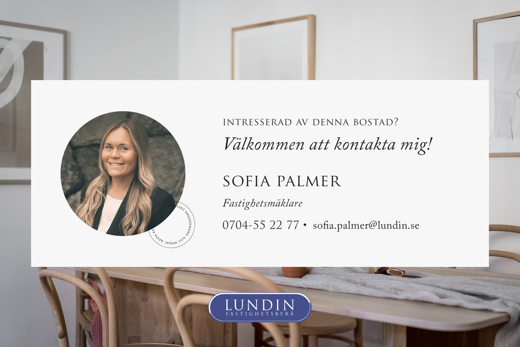 Välkommen att kontakta Sofia