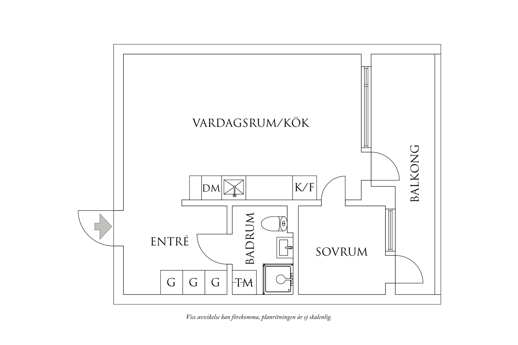 Planritning 1 Karlagatan 10B