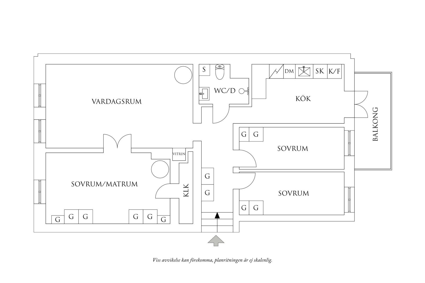 Planritning 1 Storgatan 21A